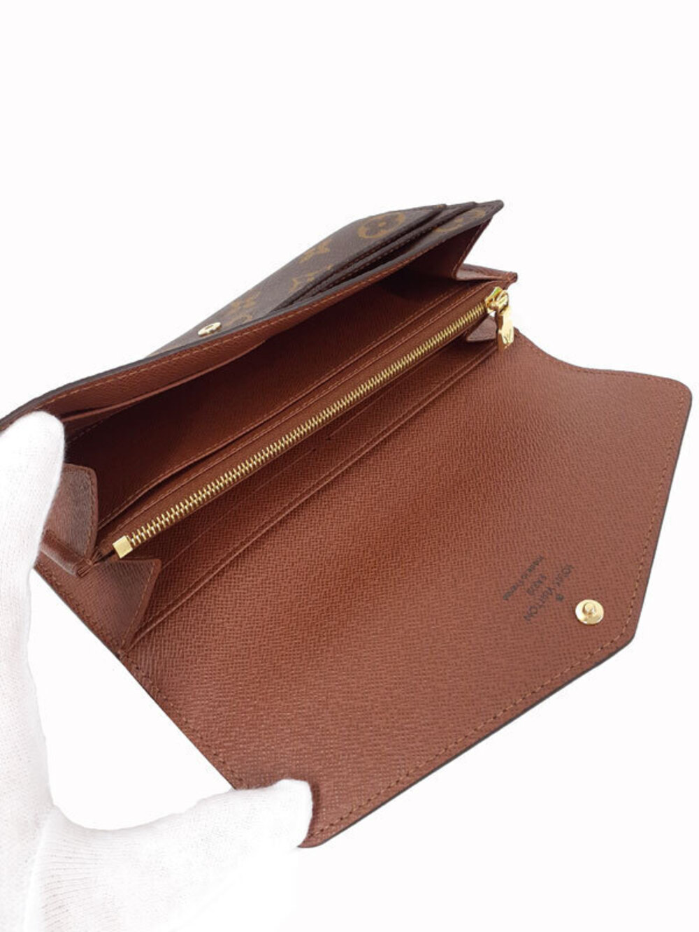 Louis Vuitton fold Monogram Sarah Long Portefeuille Wallet Bi - Picture 3 of 5